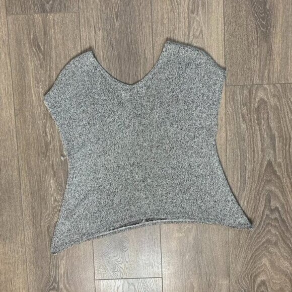 Urban Outfitters Project Social T Top T-shirt Heathered knit V-neck Gray XS - Picture 8 of 16